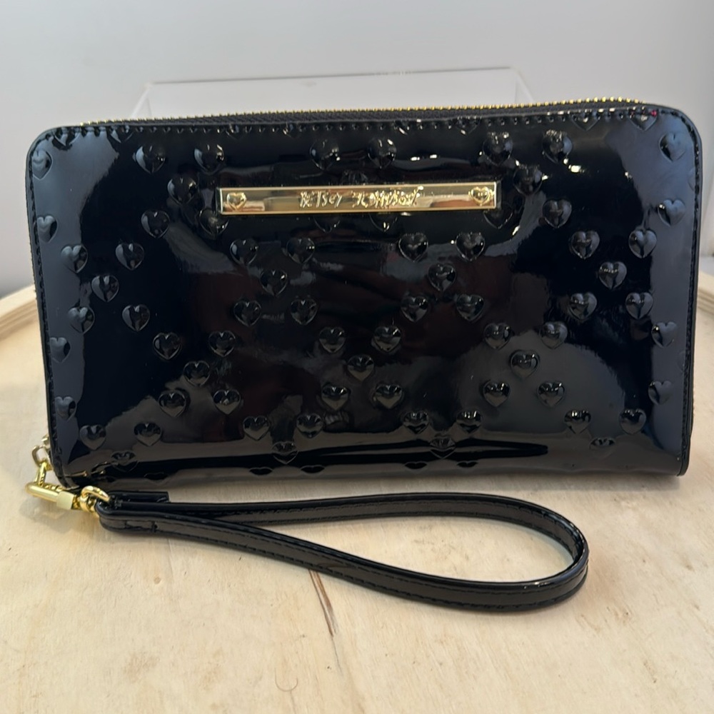 Betsy Johnson Patent Leather Wristlet/Clutch